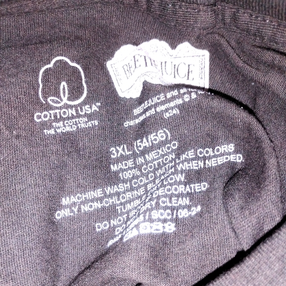 🖤🤍 NWT Mens New Beetlejuice 3X Clothing Gear Hoodie Tshirt Rain Snow - Picture 6 of 8